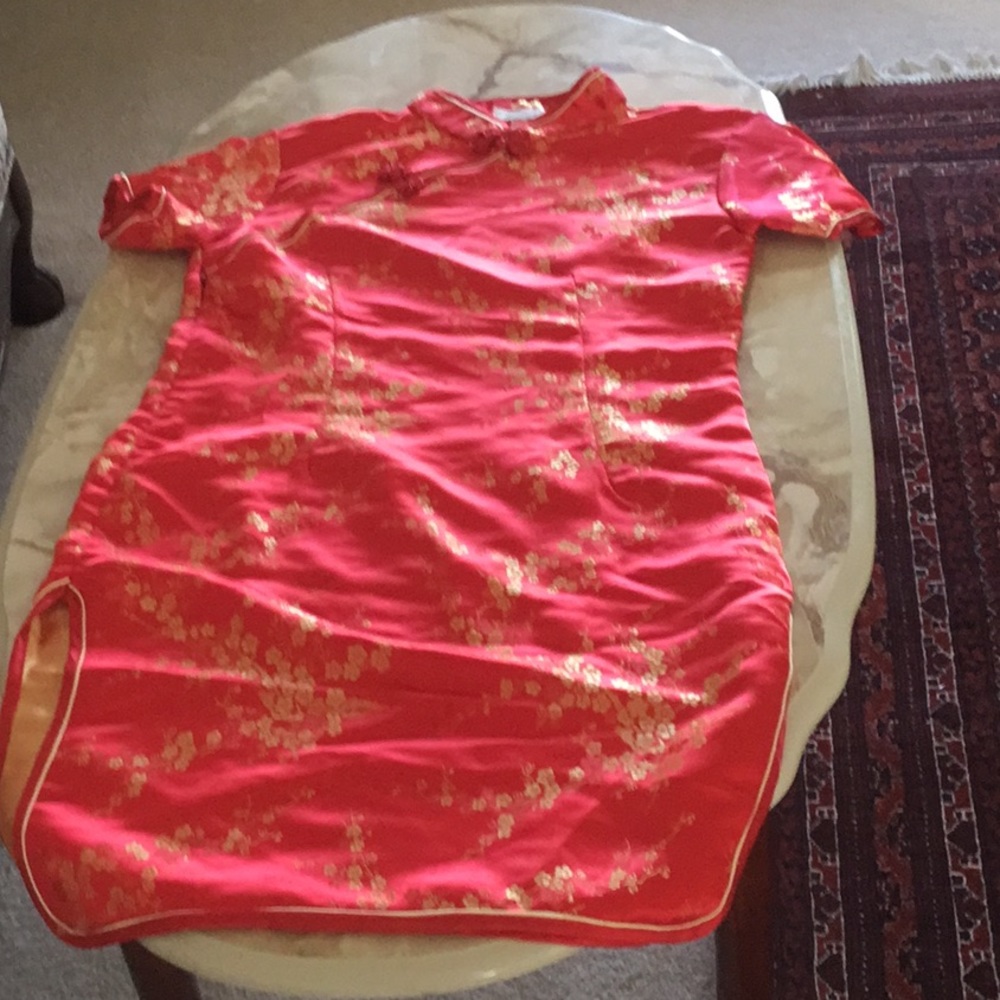 Chinease silk dress.